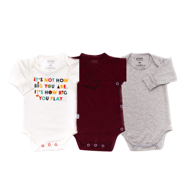 BODIES PARA BEBÉ MANGA LARGA - 3X2 PACK 3 - 12-18