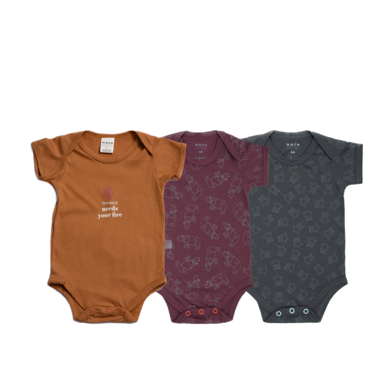 BODIES PARA BEBÉ MANGA CORTA - 3X2 PACK 4 - 12-18