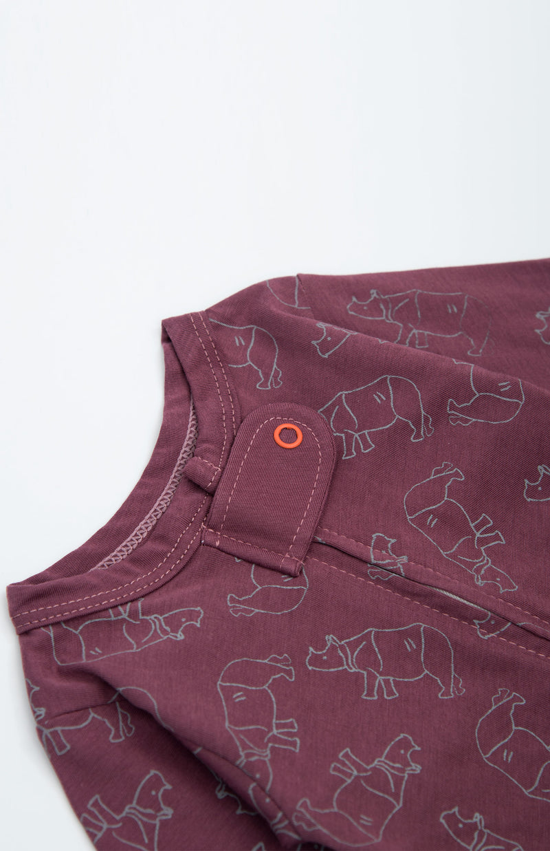Pijama Básica Ambiental Malva – Rino