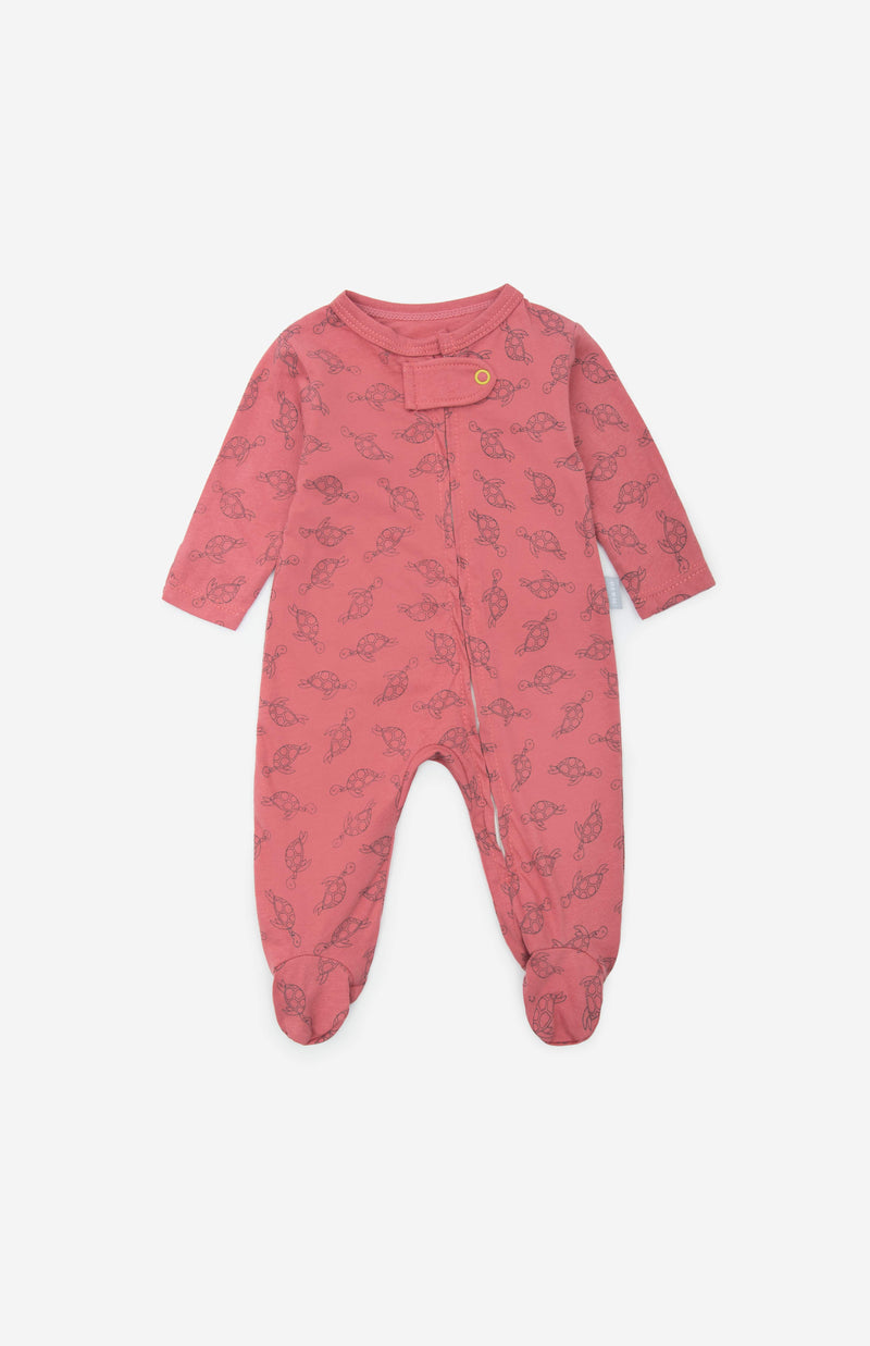 Pijama Básica Ambiental Coral – Tortuga