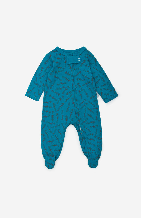 Pijama Básica Ambiental Aguamarina – Loro