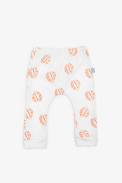 Pantalón Estampado Ambiental Tierra – Hoja Naranja