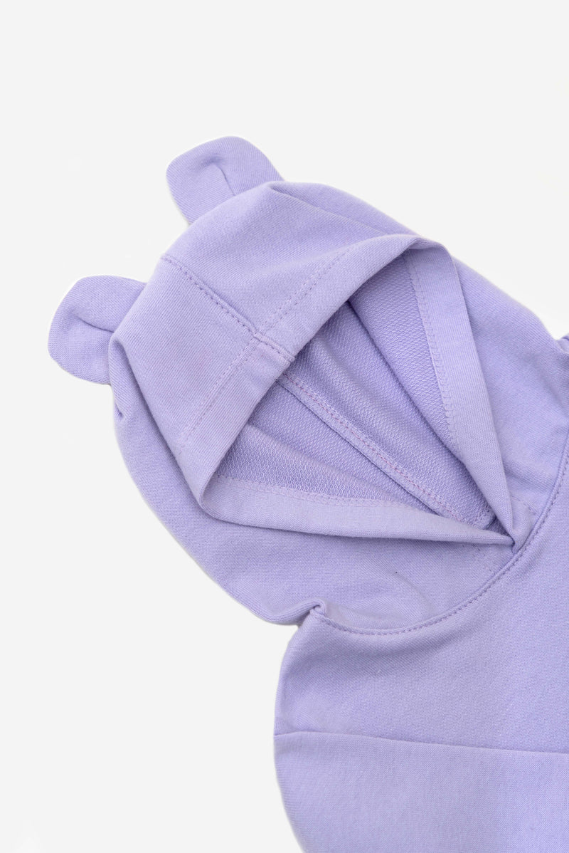 Hoodie unicolor lila