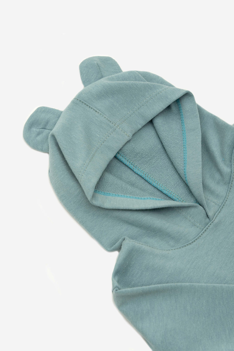 Hoodie unicolor menta