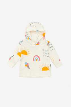 Hoodie estampado tierra helados full&frase