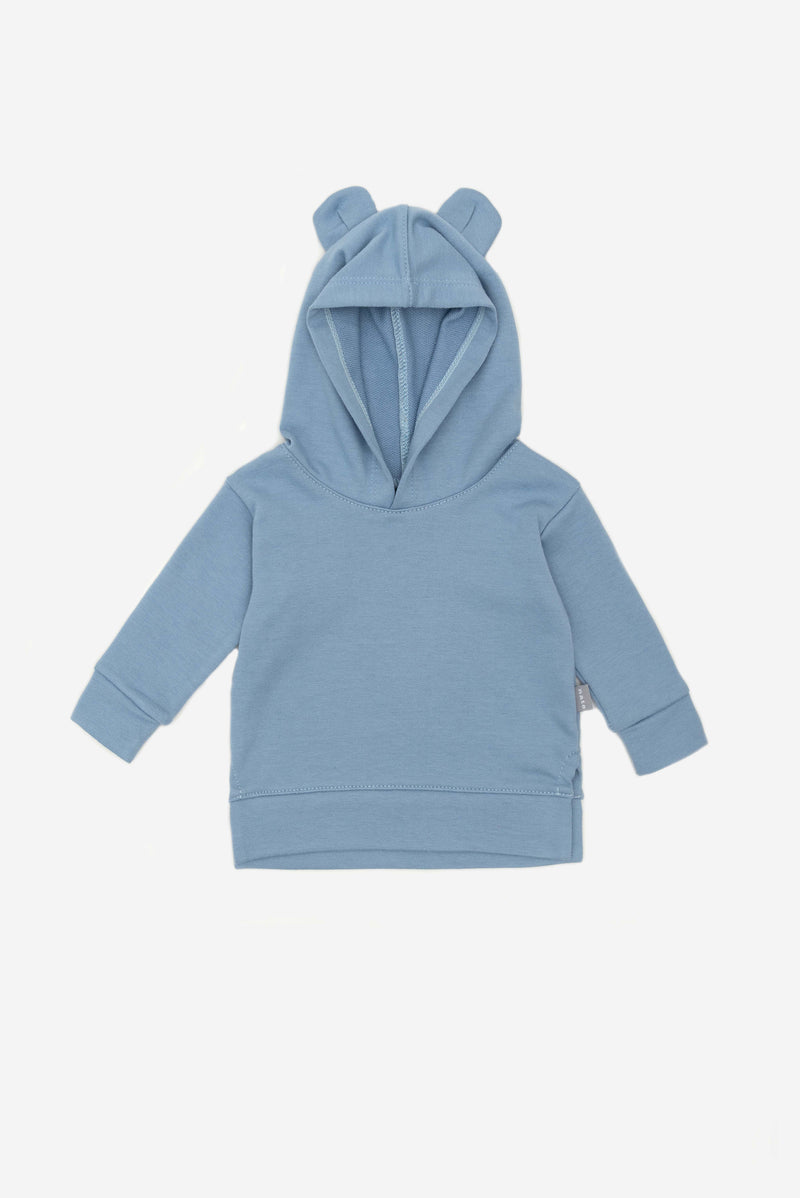 Hoodie unicolor azul arándano