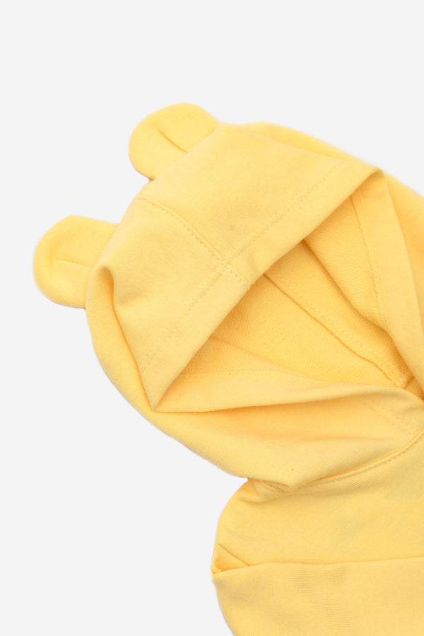 Hoodie unicolor amarillo