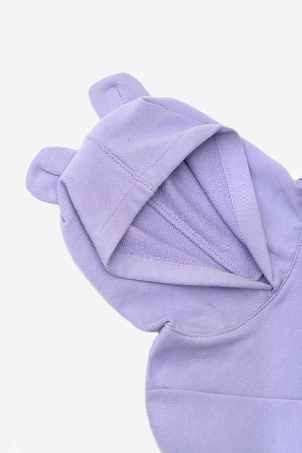 Hoodie unicolor lila