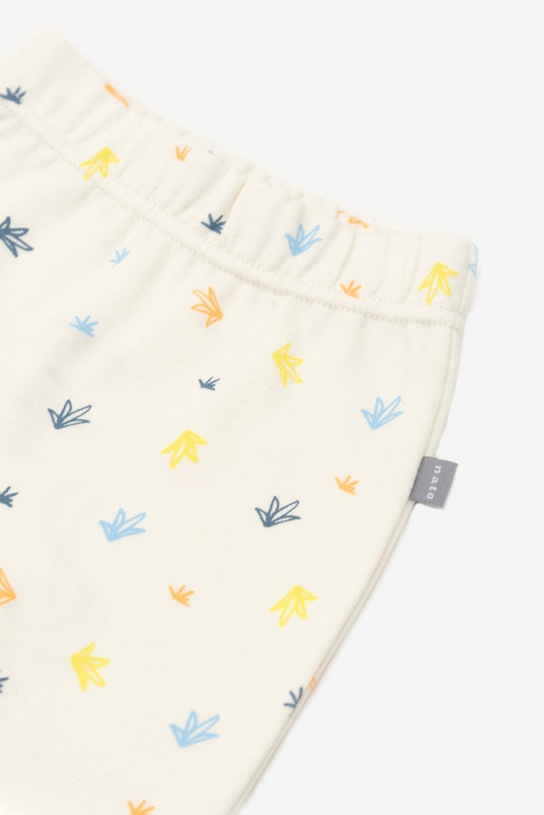 Pantalon estampado agua detalle