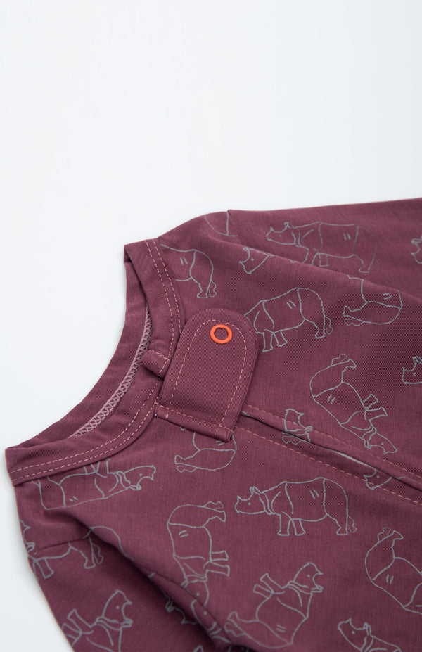 Pijama Básica Ambiental Malva – Rino